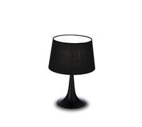 Lampada Da Scrivania-Ufficio Moderna London Metallo Nero 1 Luce E27 Small