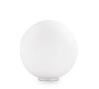 Lampada Da Scrivania-Ufficio Moderna Mapa Vetro Bianco 1 Luce E27 D40Cm