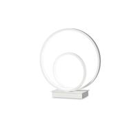 Lampada Da Scrivania-Ufficio Moderna Oz Metallo Bianco Led 23W 3000K Luce Calda