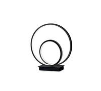 Lampada Da Scrivania-Ufficio Moderna Oz Metallo Nero Led 23W 3000K Luce Calda