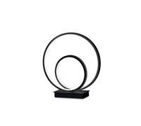 Lampada Da Scrivania-Ufficio Moderna Oz Metallo Nero Led 23W 3000K Luce Calda