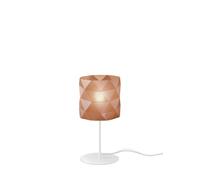 Lampada Da Scrivania-Ufficio Moderna Prisma Polilux ® Rame E Metallo 1 Luce E27