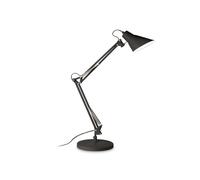 Lampada Da Scrivania-Ufficio Moderna Sally Metallo Nero 1 Luce E27