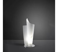 Lampada Da Scrivania-Ufficio Moderna Vela Polilux ® Bianco E Metallo 1 Luce E27 [EEK: A++]
