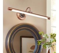 Lampada da scrivania vintage a LED per bagno, girevole a 180°, lampada da specchio in metallo, applique da parete antica impermeabile, dimmerabile, 3000k/4500k/6000k, lanterna da parete girevole con