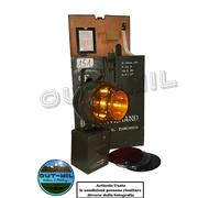 Lampada da segnalazione con cassa in legno collezione originale Esercito Tedesco