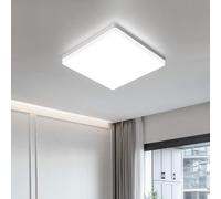 Lampada da Soffitto 24W 4000K Plafoniera LED Quadrata 2400LM IP44 Impermeabile