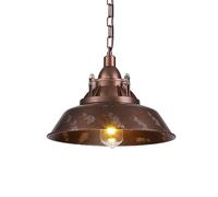 Lampada da soffitto a Filo in Stile retrò Industriale, Lampada a Sospensione a Testa Singola con Attacco E27, Paralume in Ferro battuto, Lampada a Sospensione per Bar, Centro Comme