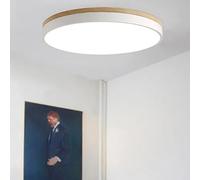 Lampada da soffitto a LED a filo, 11,8 pollici, moderna, a basso profilo, rotonda, in legno, for cucina, camera letto, corridoio, armadio, 3000K/4000K/6000K ，Lampade a sospensione(Blanc,23.6in)
