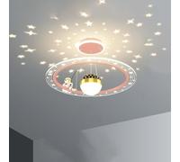 Lampada da soffitto a LED Astronauta per cameretta dei bambini con proiettore di stelle, dimmerabile, rotonda, moderna, lampada a sospensione, lampada da soffitto per cameretta dei ragazzi, per bambin