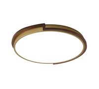 Lampada da soffitto a LED dimmerabile con Montaggio a Filo, Colore Noce, vicina alla plafoniera con Telecomando, Lampada Minimalista Rotonda, apparecchio di Illuminazione a Filo PE