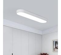 Lampada da Soffitto A LED Dimmerabile, Luce Lineare Regolabile, Colore della Luce, Moderna Plafoniera A Montaggio Piatto per Soggiorno, Camera da Letto, Sala da Pranzo, Corridoio, White, 80CM-72W