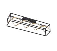 Lampada Da Soffitto Dimmabile Con Telecomando Nera E Oro CCT LED L 90 Cm [EEK: Non valutato]