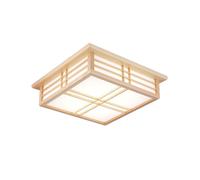 Lampada da soffitto a LED in legno dal design semplice, ultra luminosa, in stile europeo, con illuminazione laterale, vicino al soffitto, con venature del legno, 3000k/4000k/6500k, per cucina