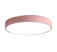 Lampada da soffitto a LED Industrial Simplicity - Lampada a Pannello Piatto Rotondo Ultrasottile per Cucina, Camera da Letto, Soggiorno, corridoio (Cenere, 11,8 Pollici) (Rosa 19,7 Pollici)
