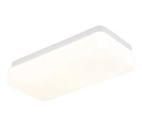 Lampada da soffitto a LED, lampada da soffitto con regolazione CCT, lampada da ufficio, bianco, metallo, L 28,5 cm