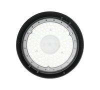 Lampada da soffitto a LED, lampada per capannoni, proiettore, nero, alluminio, IP65, diametro 29,5 cm