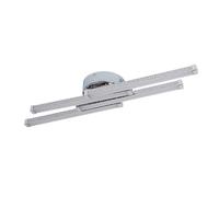 Lampada da Soffitto a Led Moderna, Chrome Vicino Al Soffitto, Lampada da Soffitto Regolabile a 3 Colori 3000K/4000K/6000K, Lampadari in Acciaio Inossidabile Dal Design Lineare per Guardaroba da Cucin