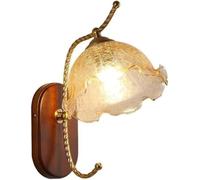 Lampada da soffitto a LED Moderna, Lampada da Parete in Vetro da Fattoria, Lampada da Parete per Bagno in Vetro screpolato Vintage, Lampada da Parete retrò per Comodino (Un Colore)