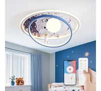 Lampada da soffitto a LED per bambini, Plafoniera Cameretta Bambini Dimmerabile con Telecomando, Lampada Soffitto Camera da Letto Astronauta, Cartoon Lampada da Soffitto Creativa per Bambino Ragazzi