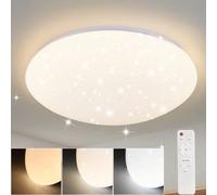 Lampada da soffitto a LED per camera da letto - Lampada da camera da letto 37W cielo stellato dimmerabile con telecomando Ø30cm lampada da cucina illuminazione da soffitto lampada rotonda da corridoio