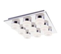 Lampada da soffitto a LED per la camera degli ospiti, faretto ad anello, luce cromata Globo 42504-9