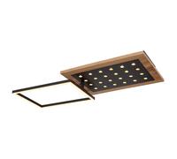 Lampada da soffitto a LED Plafoniera Luce da camera da letto nera regolabile L 63,5 cm