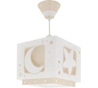 Lampada da soffitto a sospensione per bambini Dalber Moonlight, luna e stelle, beige chiaro di luna, 63232MB, E27, lampade per bambini, maschietti, femminucce e neonati.