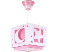 Lampada da soffitto a sospensione per bambini Dalber Moonlight, luna e stelle, rosa chiaro di luna, 63232MS, E27, lampade per bambini, maschietti, femminucce e neonati.