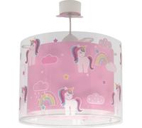 Lampada da soffitto a sospensione per bambini Dalber Unicorns, Unicorni, animali, ideale per la cameretta delle bambine, modello 41592M, attacco E27.