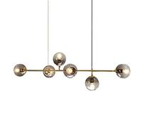 Lampada da soffitto a Strisce minimaliste postmoderne in Vetro Magic Bean, Regolabile per Isola Cucina Sala da Pranzo, Moderne molecole Magic Bean, Attacco E26, lampadine Non inclu