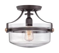 Lampada Da Soffitto ALONSO In Bronzo Ø33cm Design Soggiorno Sala Da Pranzo