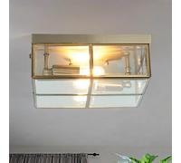 Searchlight Plafoniera Flush Klassik, 25x25cm, ottone anticato Searchlight