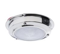 Lampada da soffitto bianca per rimorchio marino, luce di cortesia in acciaio