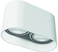 Lampada Da Soffitto Bianco 2xGU10 L24Cm B12,5Cm Soggiorno Corridoio