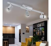 Lampada da Soffitto Binario Faretti Spot Orientabile LED Pavimento Cromo