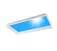 Lampada da soffitto Blue Sky, Luce Diurna sintonizzabile da Sunrise a Sunset con 5%-100% di oscuramento, lucernario Artificiale per Bagno, Ufficio, seminterrato - Ultra-Sottile 5cm (30 * 120cm)
