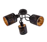 Lampada da soffitto campione sala da pranzo spot roundel oro TELECOMANDO in un set di lampade LED RGB