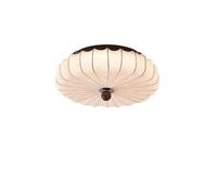 Lampada da Soffitto Circolare Retrò in Tessuto Vintage - Elegante Illuminaziper Interni per L'Arredamento Della Casa,Da da Soffitto Ideale per Soggiorno, Camera da Letto, Sala da Pranzo e Corridoio/a