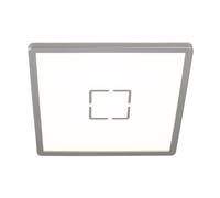 Lampada da soffitto con retroilluminazione Plafoniera a LED argento Lampada per soggiorno Luce per corridoio piatta, retroilluminazione, 18W 2400lm bianco neutro, LxLxH 29,3 x 29,3 x 2,9