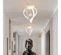LAMPADA DA SOFFITTO CORRIDOIO DISEGN MODERNO CON CRISTALLO 22w 1760lumen ip20 [EEK: A]