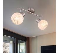 Lampada da Soffitto Cromo Vetro Faretto Orientabile Illuminazione Big.light [EEK: Inaditato]