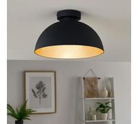 Lampada Da Soffitto Design 1 Fiamma E27 Nera D 31 Cm [EEK: Inaditato]