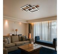 Lampada Da Soffitto Design In Legno Nero LED L 44 Cm [EEK: Non valutato]