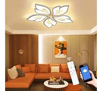 Lampada da soffitto dimmerabile a LED a risparmio energetico con app, telecomando, cambia colore, per soggiorno, camera da letto, cameretta dei bambini