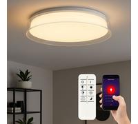 Lampada Da Soffitto Dimmerabile Con Telecomando Smart App LED D 41Cm [EEK: E]