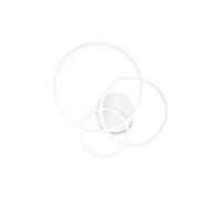 Plafoniera Moderna Frame Metallo Bianco Led 41W 3000K Luce Calda