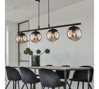 Lampada da Soffitto Fumé Sfera Design Pendolo Ess Camera Vetro Appesa Luce Nero [EEK: Non valutato]