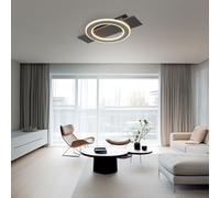 Lampada Da Soffitto Grigia Opale LED L 44 Cm [EEK: F]