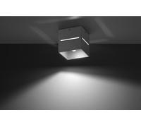Lampada Da Soffitto Grigia Quadrata GU10 In Metallo Per Corridoio